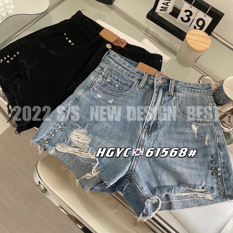 New in early summer! [Korean diamond studded] denim Designer