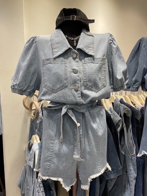 New in early summer! [Dandan] Korean style versatile Jumpsuit (with belt) 512# LSW