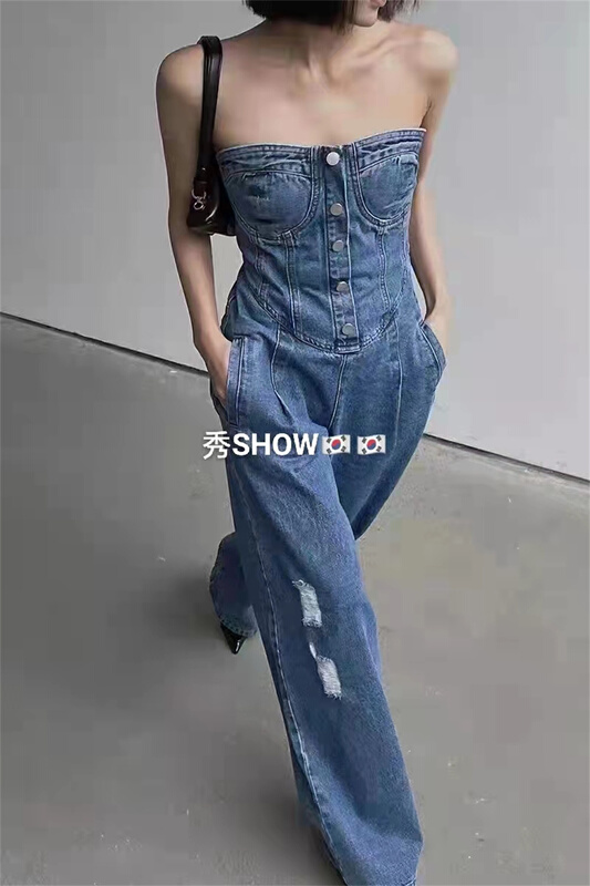 [show] Korean wash bra Jumpsuit 28033# ozq