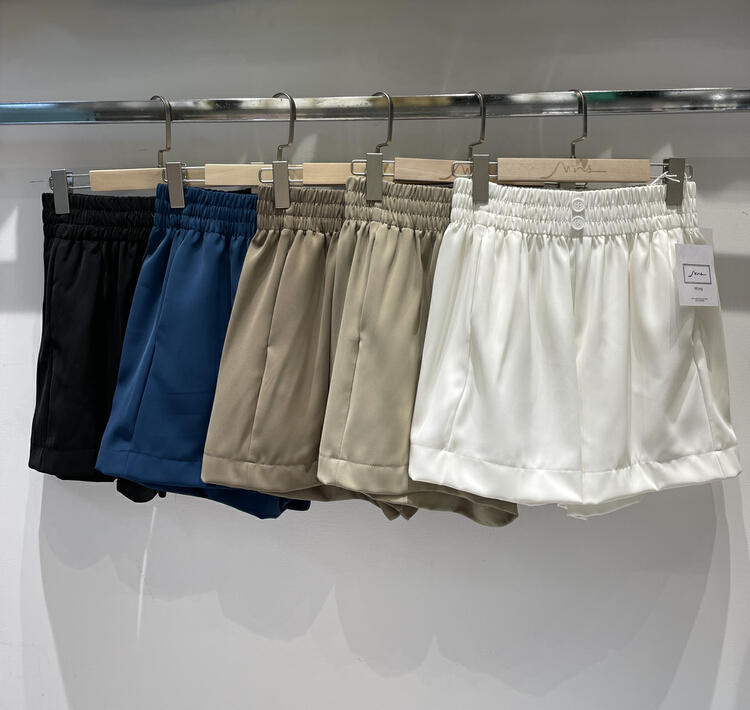 [Ming] Korean Elastic Waist Wide Leg casual shorts 815# LSW