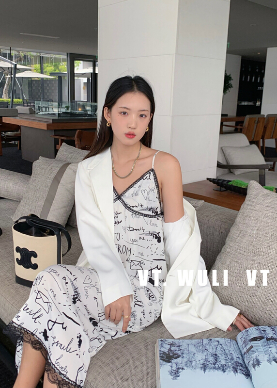 New year in early spring! [VT] suspender printed fashion dress 8355-1# ozq