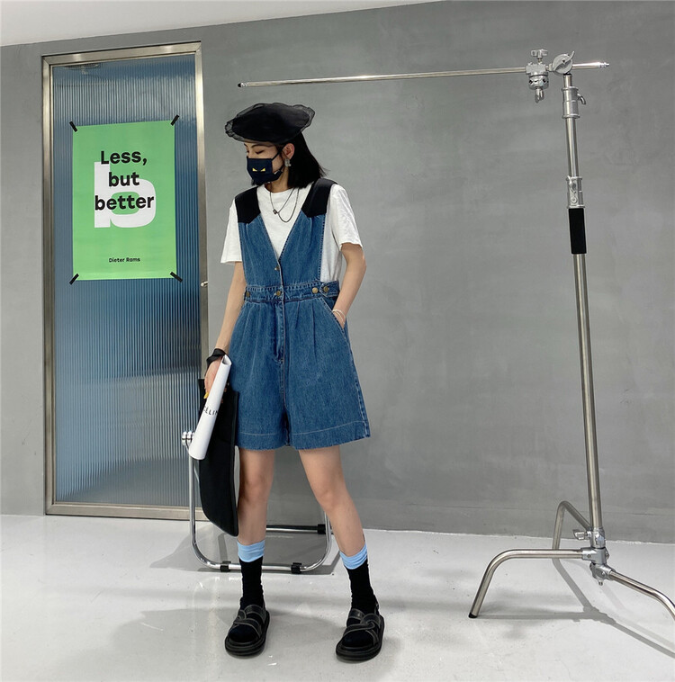 [Lily] simple and versatile color matching suspenders 7988# XJ
