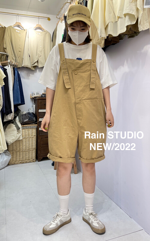[rain] fashionable Korean versatile suspender pants (only pants) 82070# L