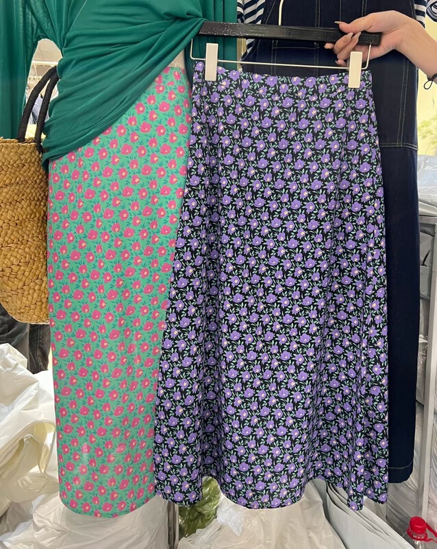goods in stock! [mm. C] temperament lady floral skirt (only selling skirt) 82228# lwy