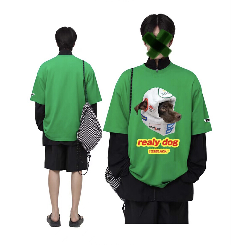 [Tess] fashion Korean style short sleeve T-shirt cxu# ZZL