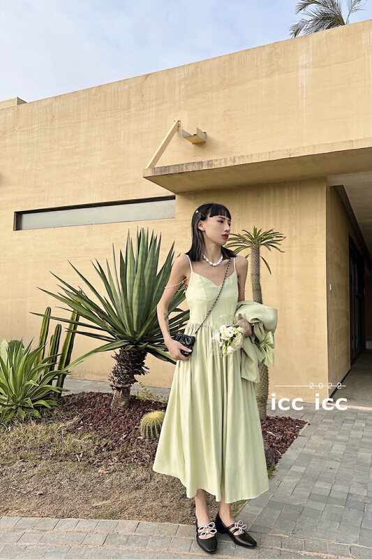 New in early summer! [ICC] chain sling dress 6513# WTT