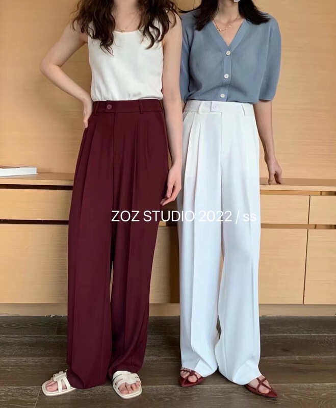 [ZOZ] Korean style loose fitting pants 22058# HBx