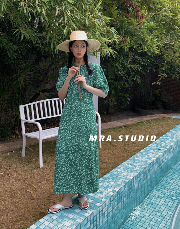 Original price 107.99! New in early summer! [MRA] Korean floral dress a2002# zxl