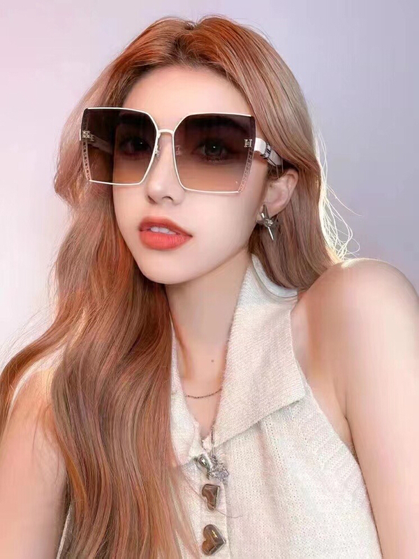 [fiber color scarf glasses] h exquisite fashion versatile Sunglasses (with box) 7939# LSL