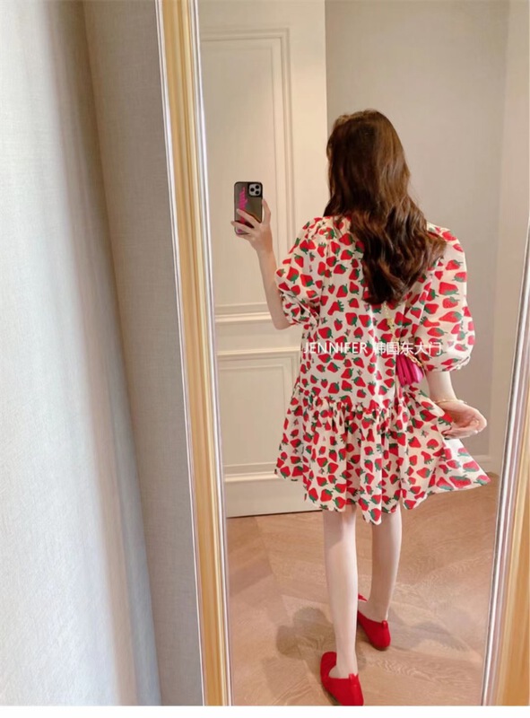 [ya. Mei] short sleeved Korean strawberry shirt 9297# ll