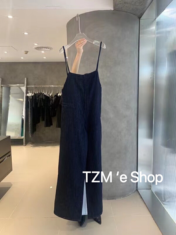 [TZM] Korean versatile loose skinny jeans (with sling rope) 5610# LSW