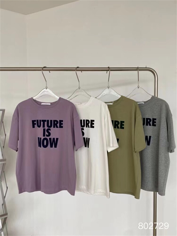 New year in early spring! [June] Korean version simple personalized letter short sleeve T-shirt 802729# XYY