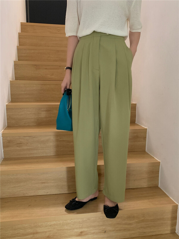 [feeding] Korean style slim trousers 8878-j7# cqw