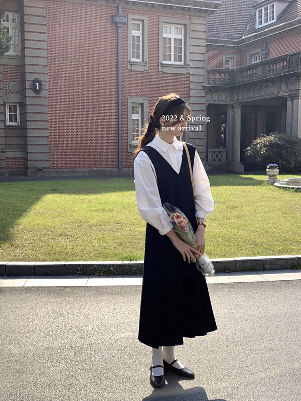 goods in stock! [T.G] V-neck lady Pleated Dress 16553# cqw