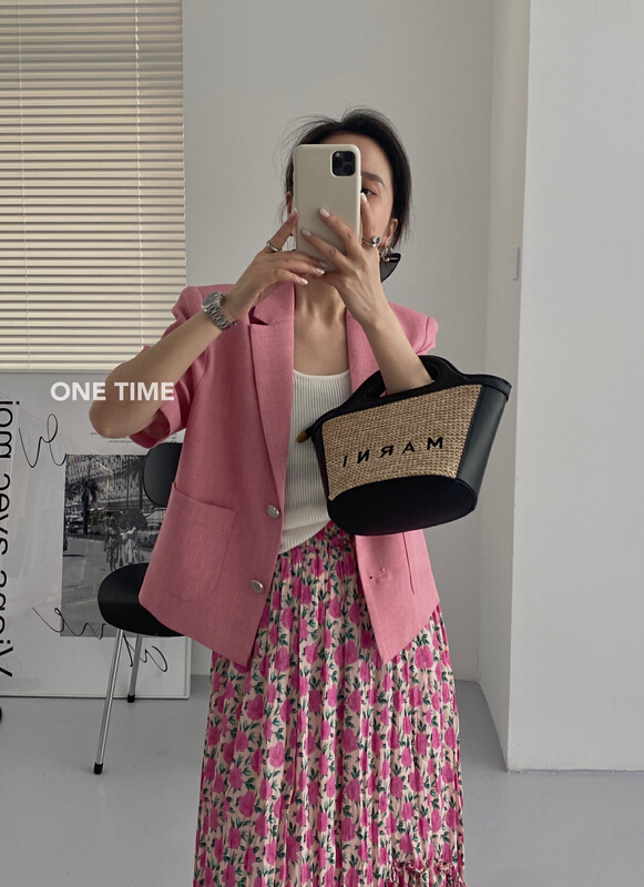 New in early summer! [one time] xiaoxiangfeng single breasted jacket xw5020# CLS