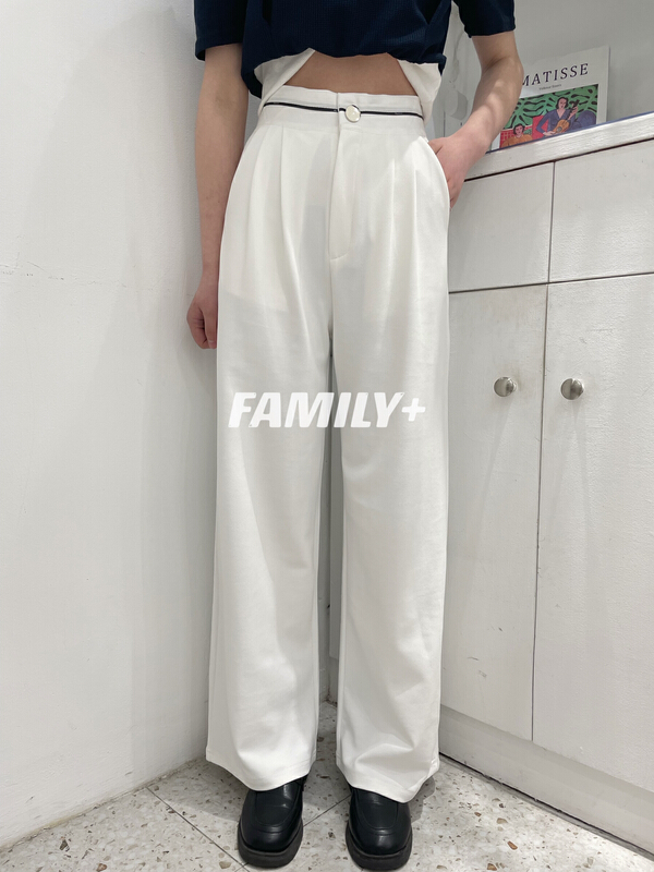 早春上新!【FAMILY+】舒適百搭撞色休閒褲  22505#  OZQ