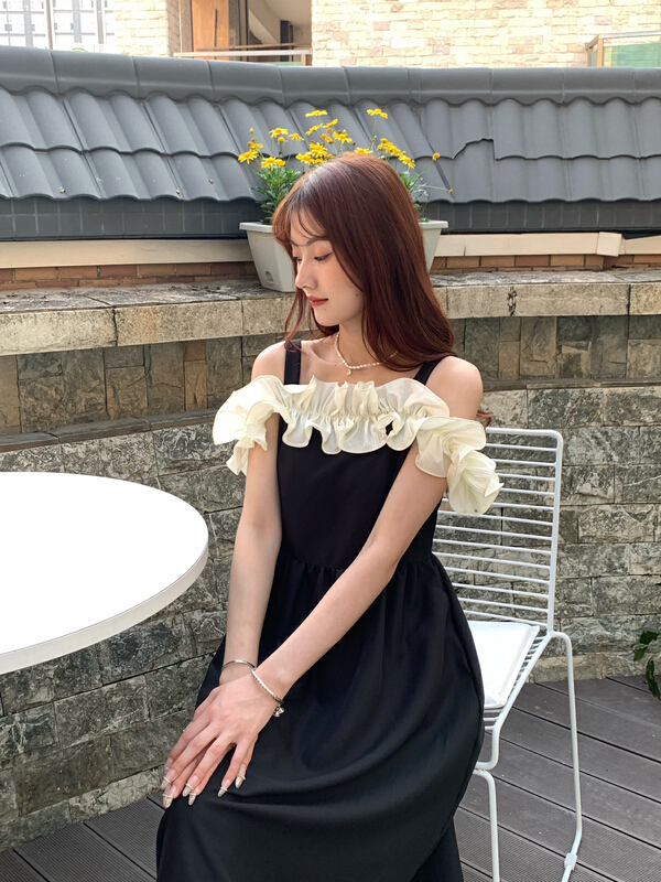 New in early summer! [AS] Colorblock Joker Skinny Dress 6542# HJY