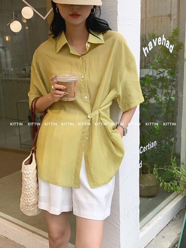 [Kittin] Korean Short Sleeve Shirt 8517# XYY
