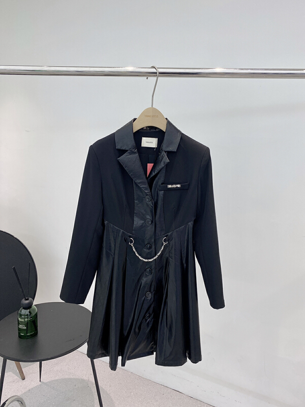 New year in early spring! [Yang lotus] stitching fashion versatile dress s12101059# ozq