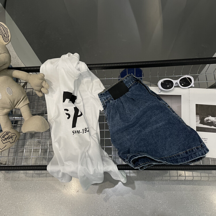 New in early summer! [bobo1972] versatile basic casual denim shorts 226551# ozq