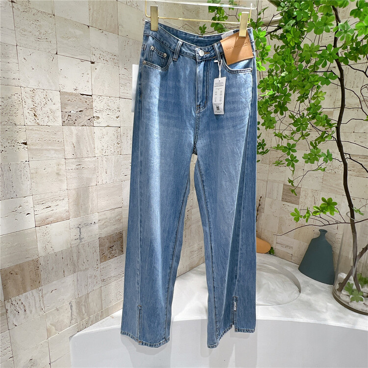 [CC] straight versatile LABEL JEANS 81005# XYJ