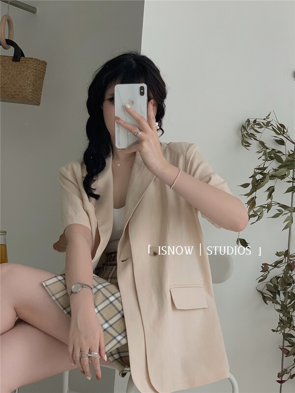 goods in stock! [I snow] Korean loose short sleeve suit 272239# WPL