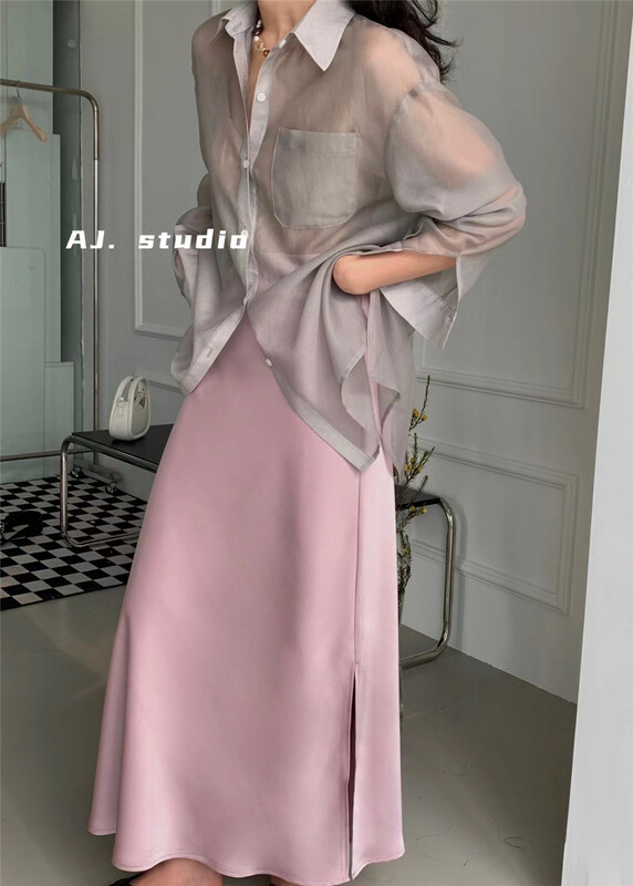 [AJ. Studio] simple, slim and versatile skirt ys1-9236# ll