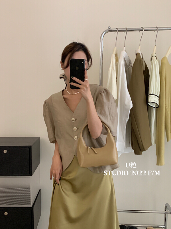 goods in stock! [U grain] new design sense Tencel short sleeved sunscreen shirt 5191# HBx