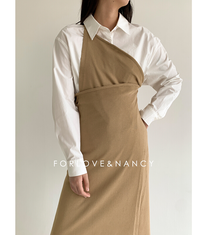 Early spring! [FN] Korean fashion beveled skirt (non detachable waist rope) 21259b# cqw
