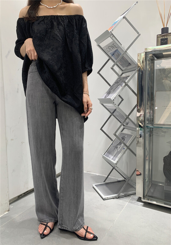 [t-platform] Korean style straight jeans 8308# zxx