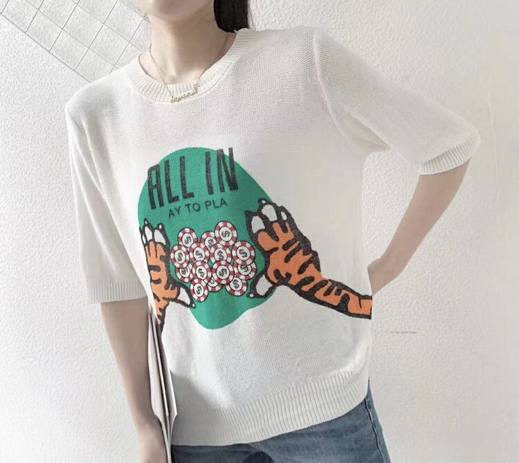 New in early summer! [F.P.] Korean loose letter sweater 73165# HBx