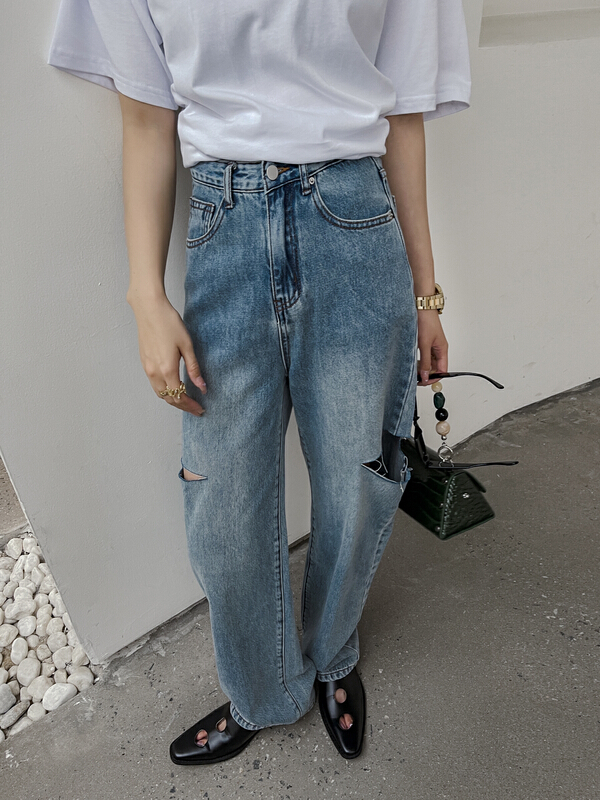 New in early summer! [6cm] Korean fashion age reducing versatile jeans 6623# XYJ