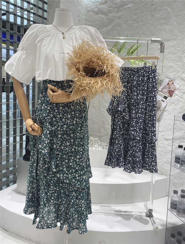 New in early summer! 【 numbersix 】 literary fashion slim retro skirt 8700# LSW