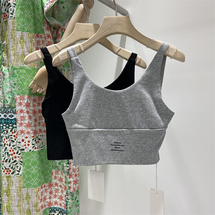 [nnbaby] simple sports leisure letter vest / sling wz796# CLS