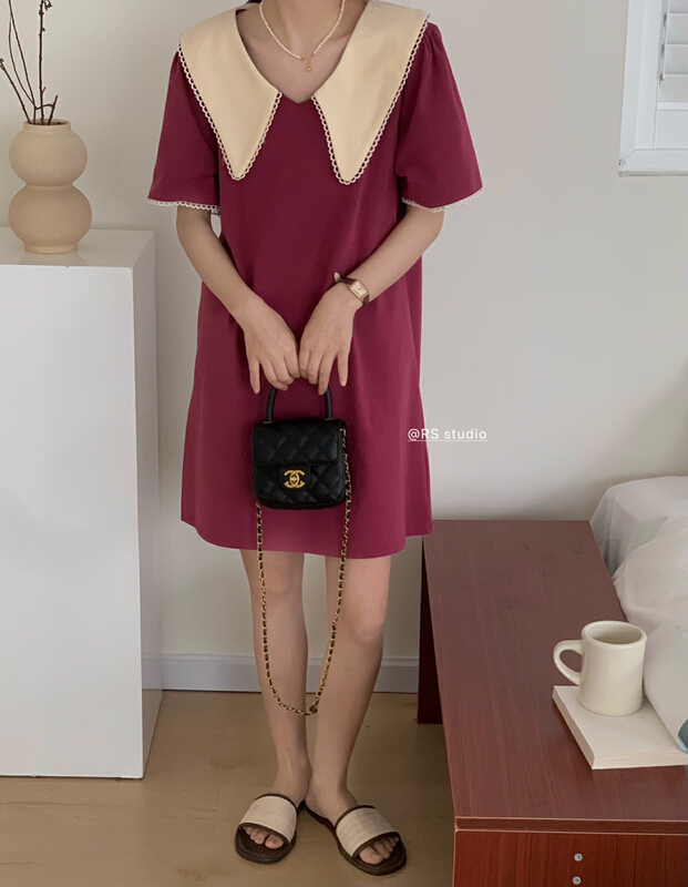 [RS] contrast lace fashion dress rs2018# XYY