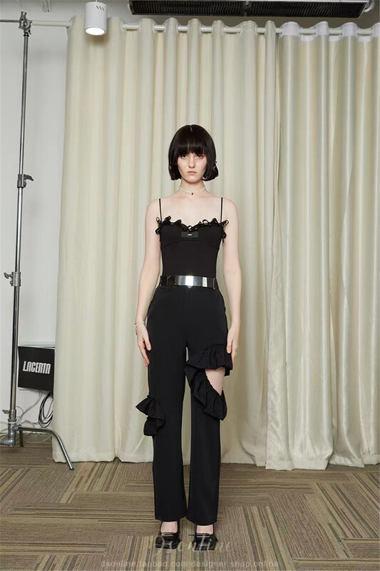 [pop] hot girl short slim vest / suspender b9602# JJ