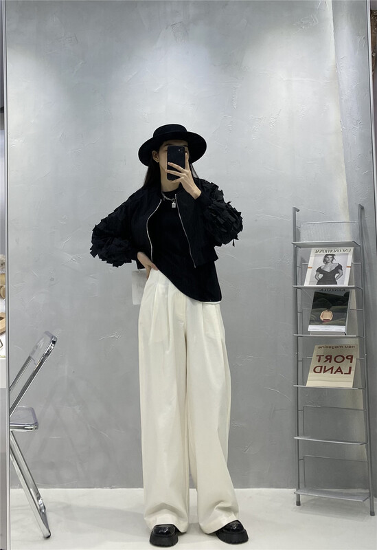 Cxdhh / new in early spring! [Coline] elastic waist loose and versatile casual pants ys1-xc1-c20059# HLL