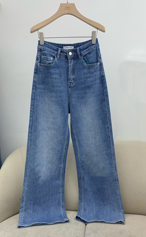 [1980] versatile wide leg jeans 65057# zyh