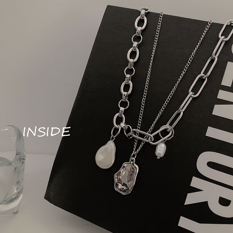 【INSIDE】甜酷辣妹風不規則短項鍊  X1765#  ZXL