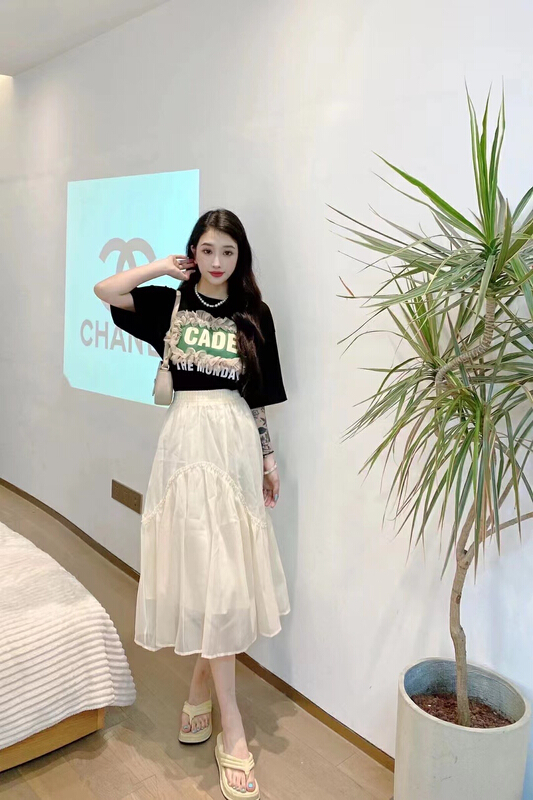 [M2 +] design sense Vintage lady high waist skirt (excluding top) 6083-2# WTT