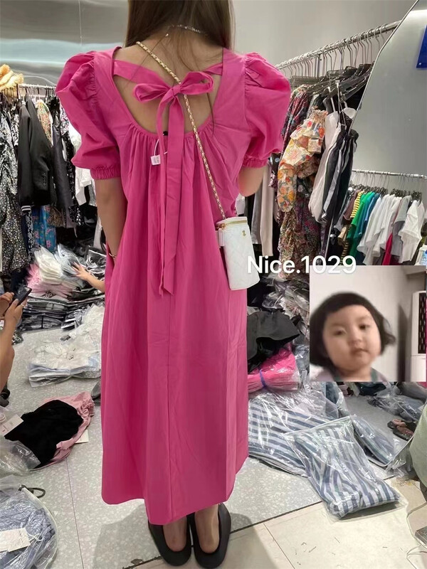 [Yan Zhen] Korean solid color Pleated Dress 55344# PCZ