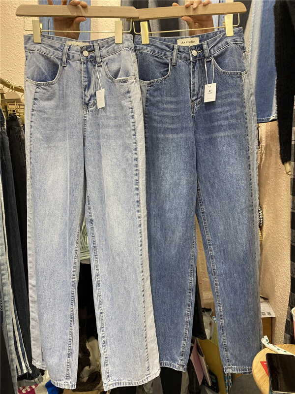New year in early spring! [a +] straight versatile wide leg jeans 8136# ozq