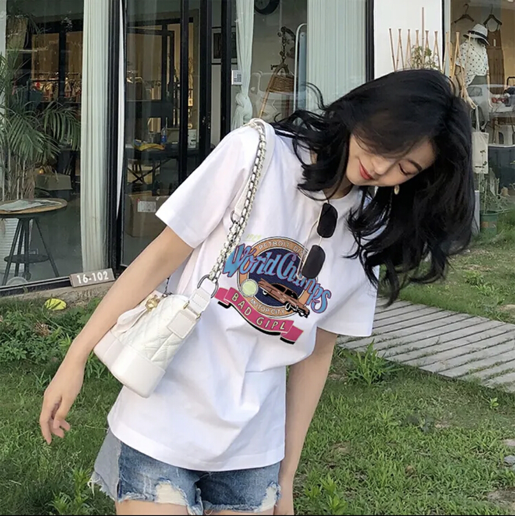 [Miss Xi Xi] Printed Joker Short-sleeved T-shirt 1302# CL