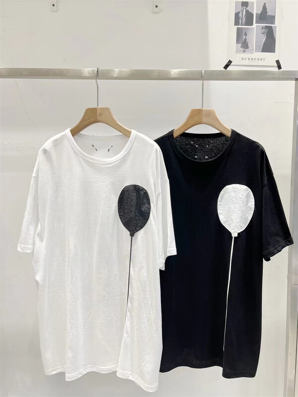[td] loose and versatile balloon short sleeve T-shirt t003970# XJ