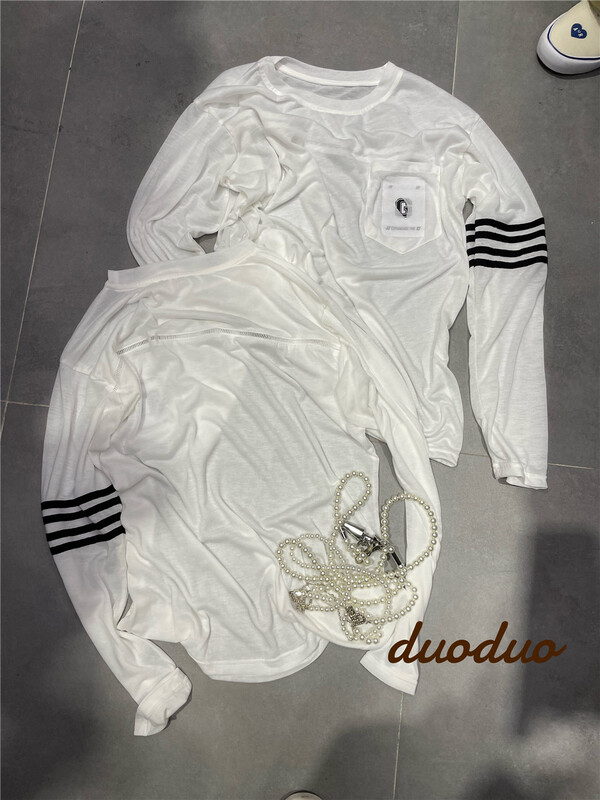 [dodo] round neck comfortable Korean long sleeve T-shirt 0222# zyh