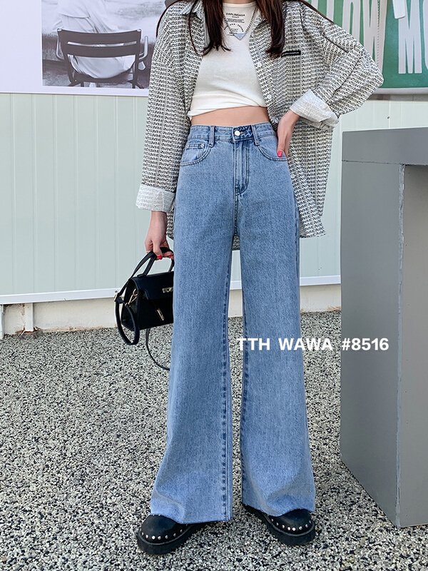 goods in stock! [Wawa] comfortable and versatile straight jeans 08516# ozq