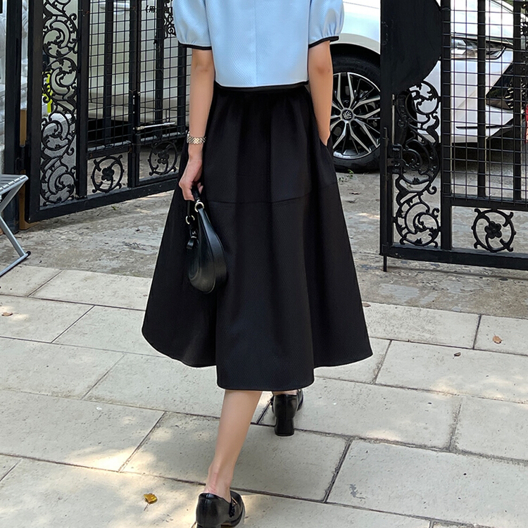 [Hanna inclusive] design sense high waist slim skirt x1509# XJ