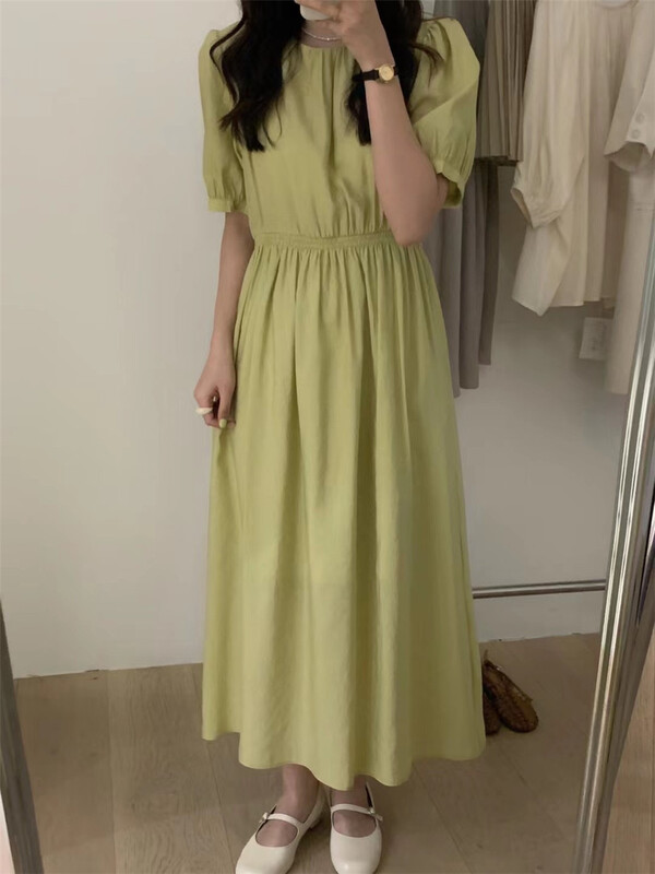 goods in stock! New in early summer! [are you] Korean round neck gentle dress ys1-889# ll