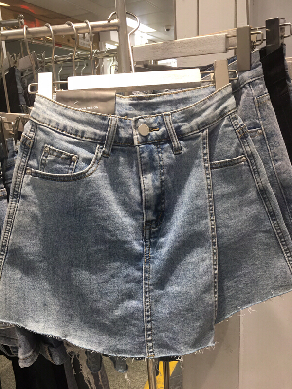 New in early summer! [thousand degrees] versatile slim denim skirt 8125-1# LSW