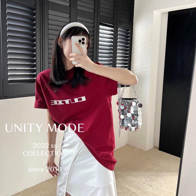 【UNITY】圓領寬鬆休閒印花短袖T恤  8020#  CQW
